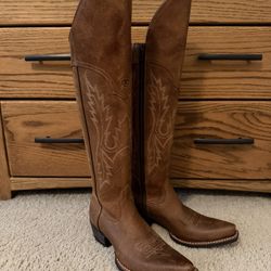 Worn Once! Ariat Women's Murrieta Knee-High Leather Cowboy Boots Size 7