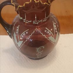 1920's Fenton Amethyst 7pc Pitcher Set