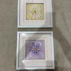 Flower Print Framed Artwork