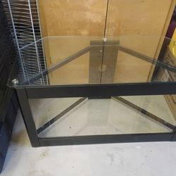 TV stand glass/metal 42 X 19 height is 22