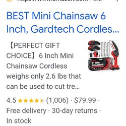 6"Mini Chainsaw (24V)