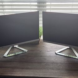Set Of (2) Two/Dual 27" Monitors (ViewSonic)