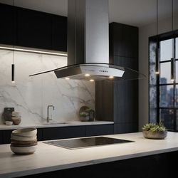 Premium Levella 36" Wall Mount Chimney Range Hood, 400 CFM with 3-Speed Fan & Timer, Stainless Steel (PCH9006CB)