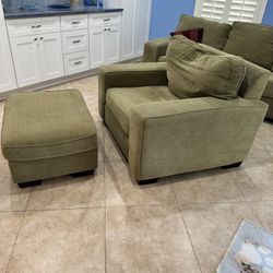 Couch & Chair With Ottoman 