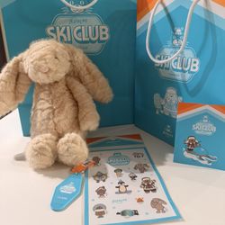 JELLYCAT SKI CLUB LA Grove EXCLUSIVE Bashful Franilla Luxe Bunny 🐰