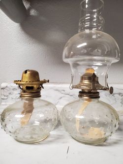 Vintage Oil Lamp Set
