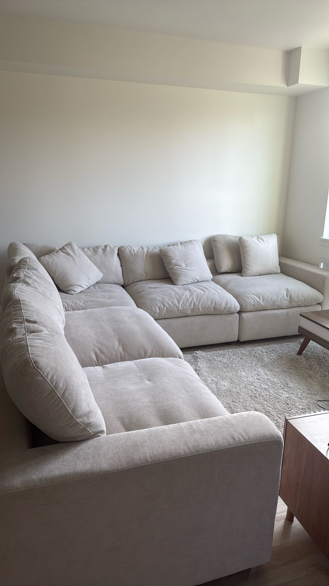 5 Piece Sectional Cloud Couch 