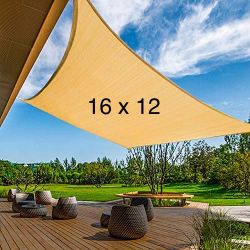 NEW Patio Awning Sunshade Canopy Top Sail 16x12 Feet