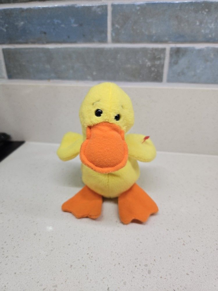 Ty The Beanie Baby Collection Quackers Duck Plush Toy