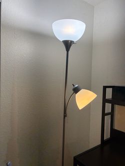 Dual-head floor lamp