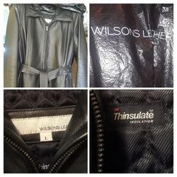 SALE:$150. FIRM! Women's "Wilson's Leather" Black Coat!