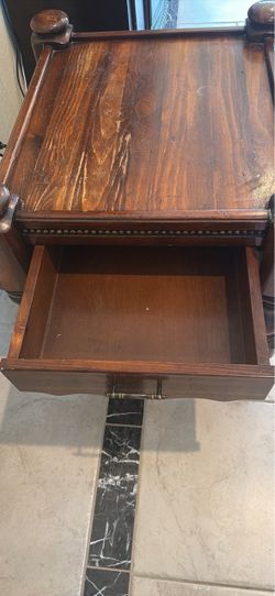 Wooden Nightstand with Drawer