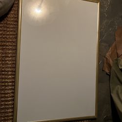 WHITE BOARD - SPRAY PAINTED CHAMPAGNE GOLD ON FRONT