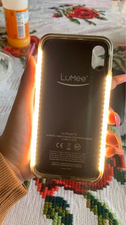 LUMEE light up case & Mophie charging case for iPhone X
