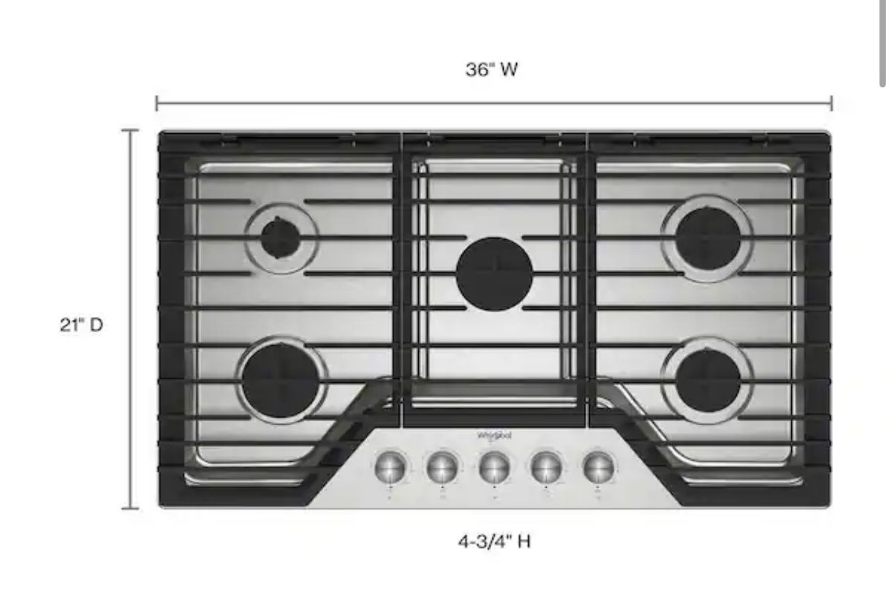 Whirlpool Stove Top / Cooktop Gas