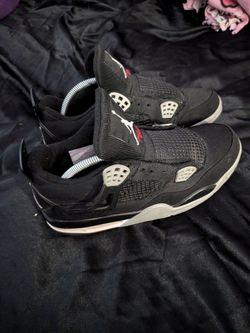 Jordan 4 Black Canvas 8.5 Men