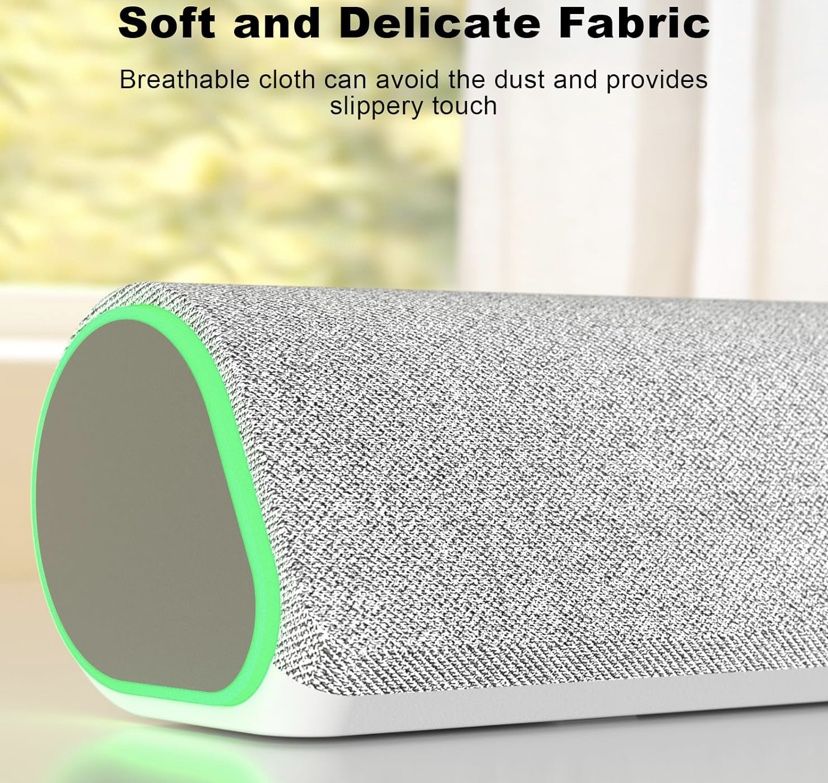 New White Speaker With Colorful LED Lights