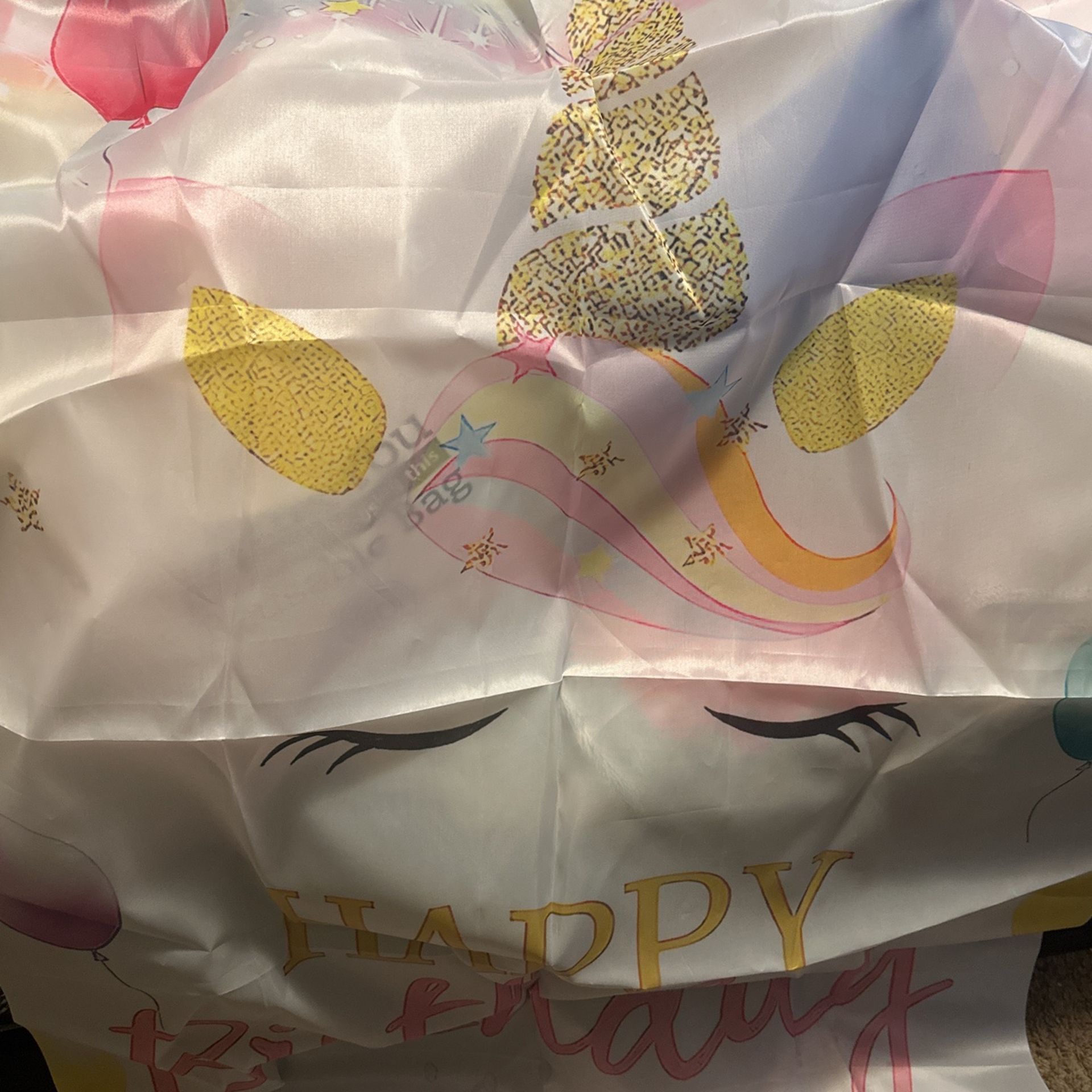 Unicorn Bday Outside Banner