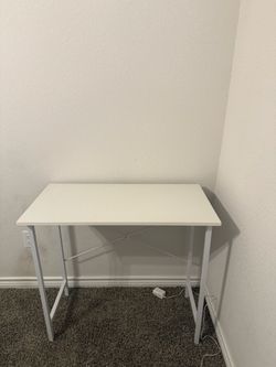 white desk