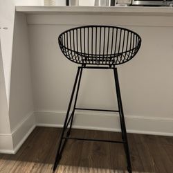 Black Metal Bar Stools 