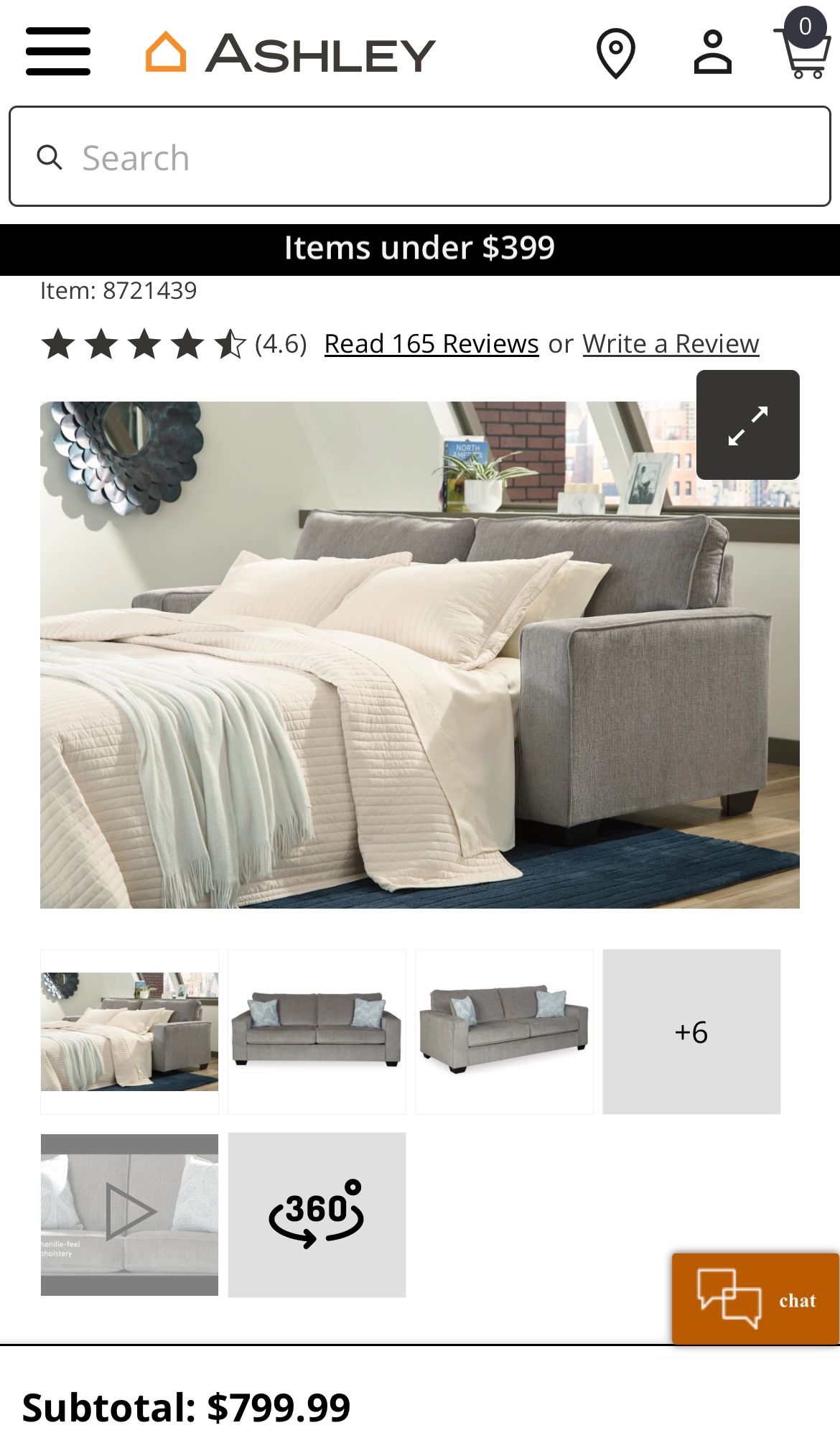 Altari Queen Sofa Sleeper