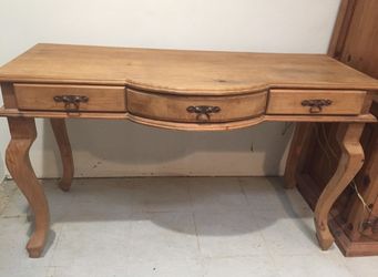 Vintage Pier One Knotty Pine Desk