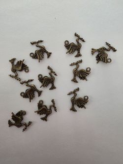 Bronze Peace Dove Shalom Charms – Lot of 10
