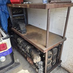 Large heavy duty rolling cart rack