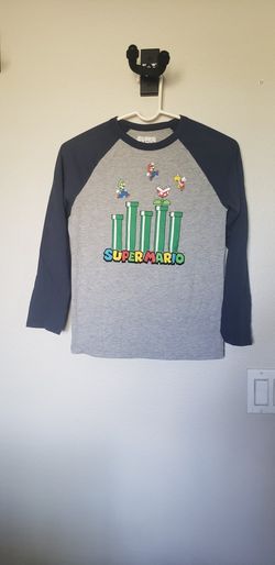 Super Mario Long Sleeve T-shirt For Kids Size M