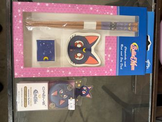 Sailor Moon Luna Chopsticks Rest and Soy Dish Set