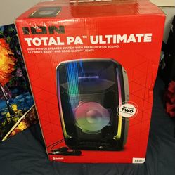 ION - (Total PA Ultimate) - 650W - Bluetooth PA Speaker System w/ Mic, LED Lights, Bluetooth, Stand Etc.