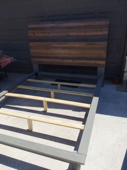 Used Queen Canyon Furniture headboard and frame.