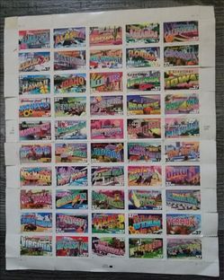 "Greetings from America", Collectors Stamps