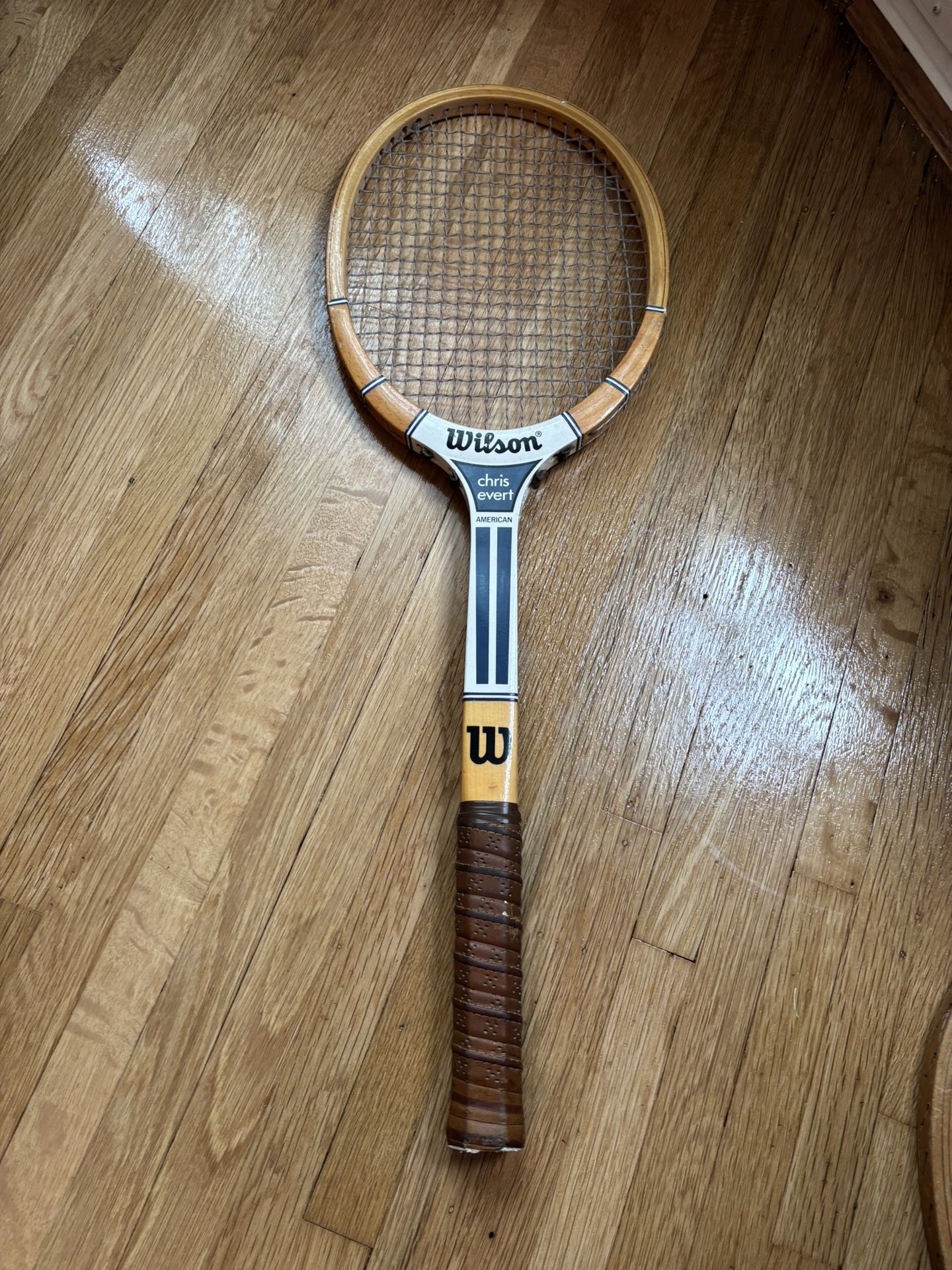 Vintage Wilson Chris Evert Wooden Tennis Racquet – 1970s