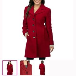 Beautiful Red Larry Kevin coat size 10