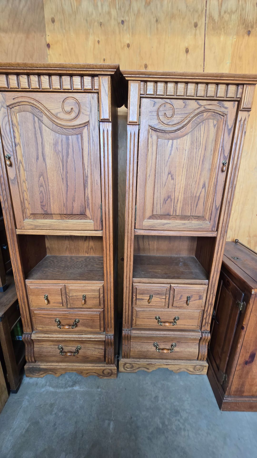 🪵 Matching Wooden Storage Cabinets (Set of 2)