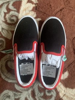 Checkerboard Kids Slip On Vans