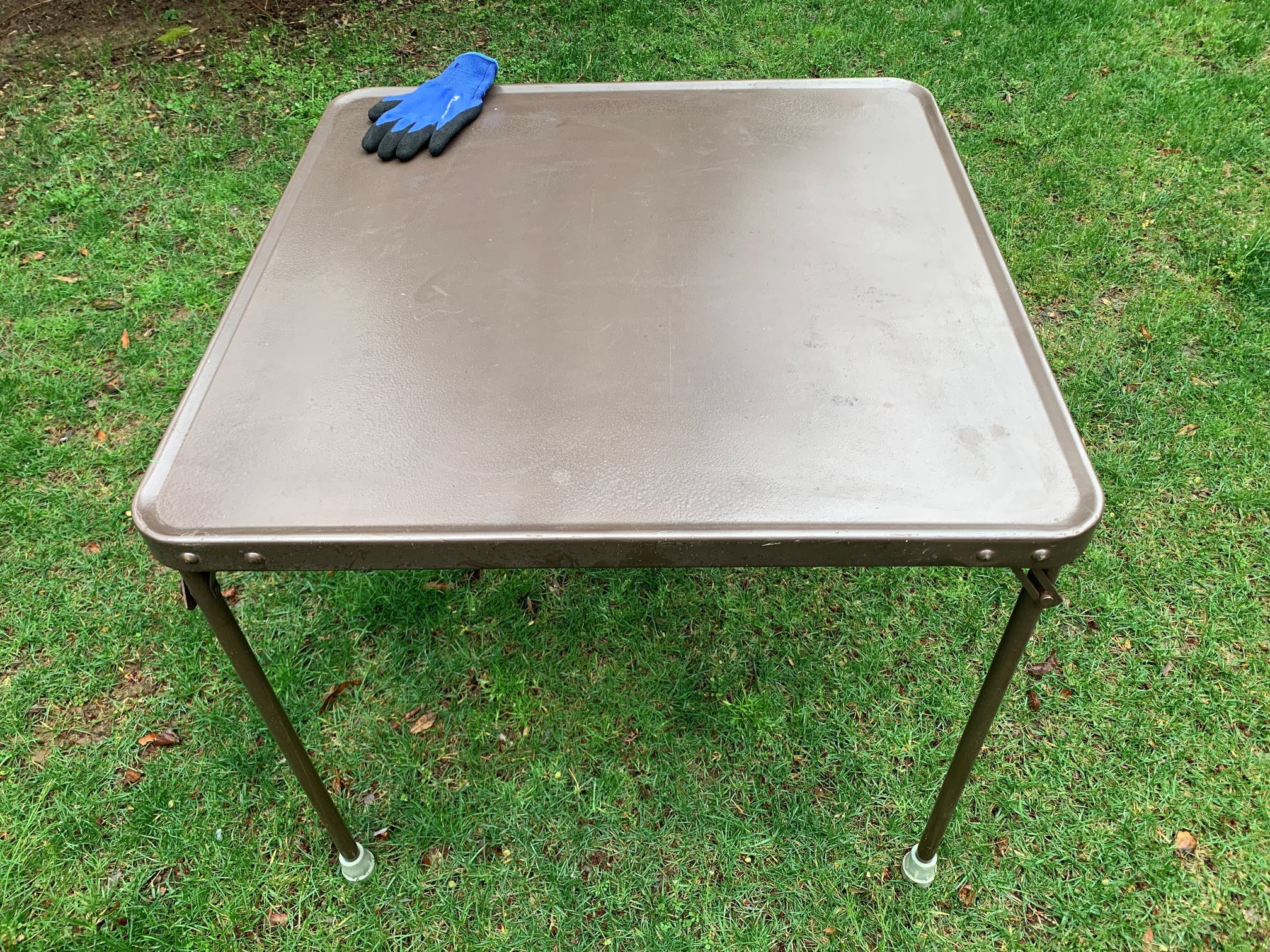 Square Folding Grill Table For Outdoor Heat Resistant Portable Metal Cooking Table