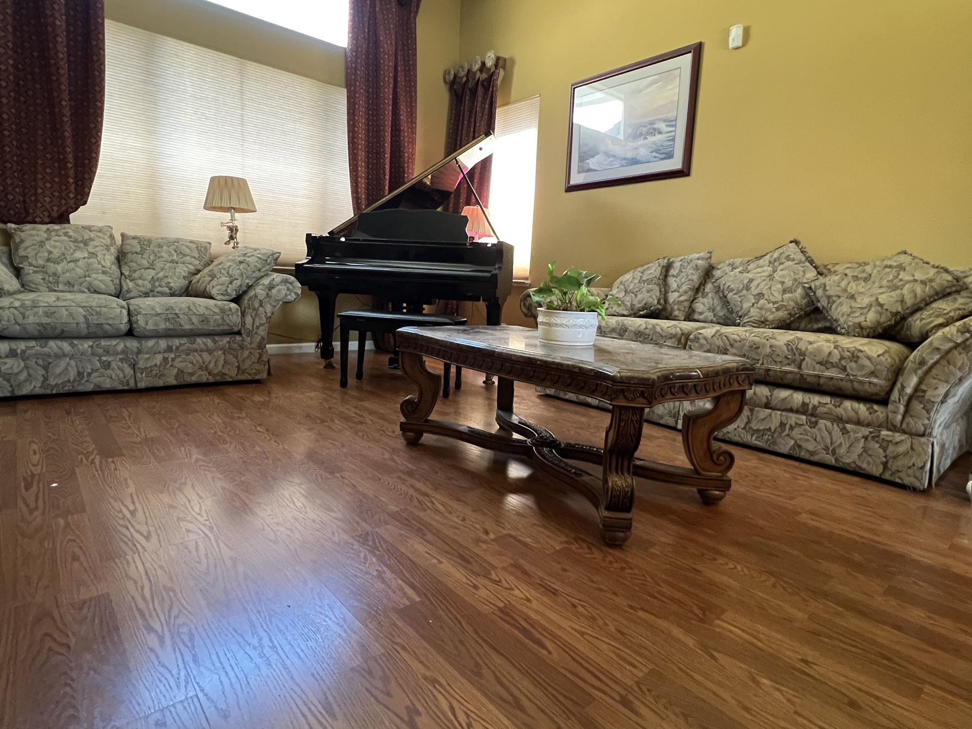 Couch And Center Coffee Table