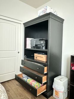 Black Armoire Hutch