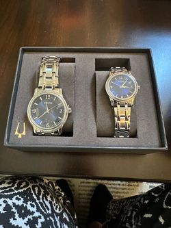 Brand New Bulova his and hers watch set