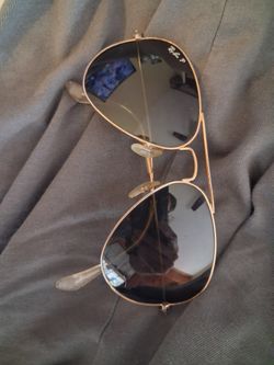 Ray-Ban P Aviator Sunglasses Gold Frame with Case