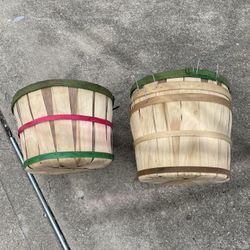 Peck Basket With Handle For Fall Decor 