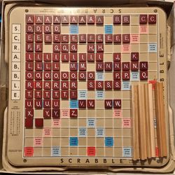 1989 Vintage Scrabble Deluxe Turntable Edition 