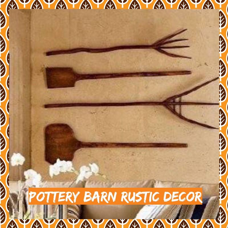 Pottery Barn - 2 Antique Rakes and 2 Bread Paddles