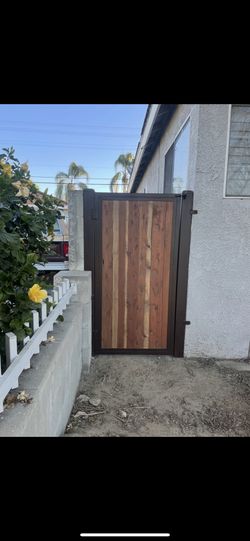 Side Wood And Metal Framing Door 