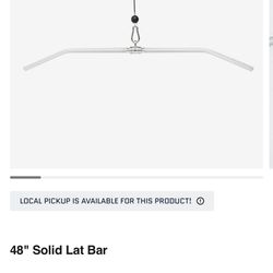 Rep 48” Solid Lat Pull down Attachment
