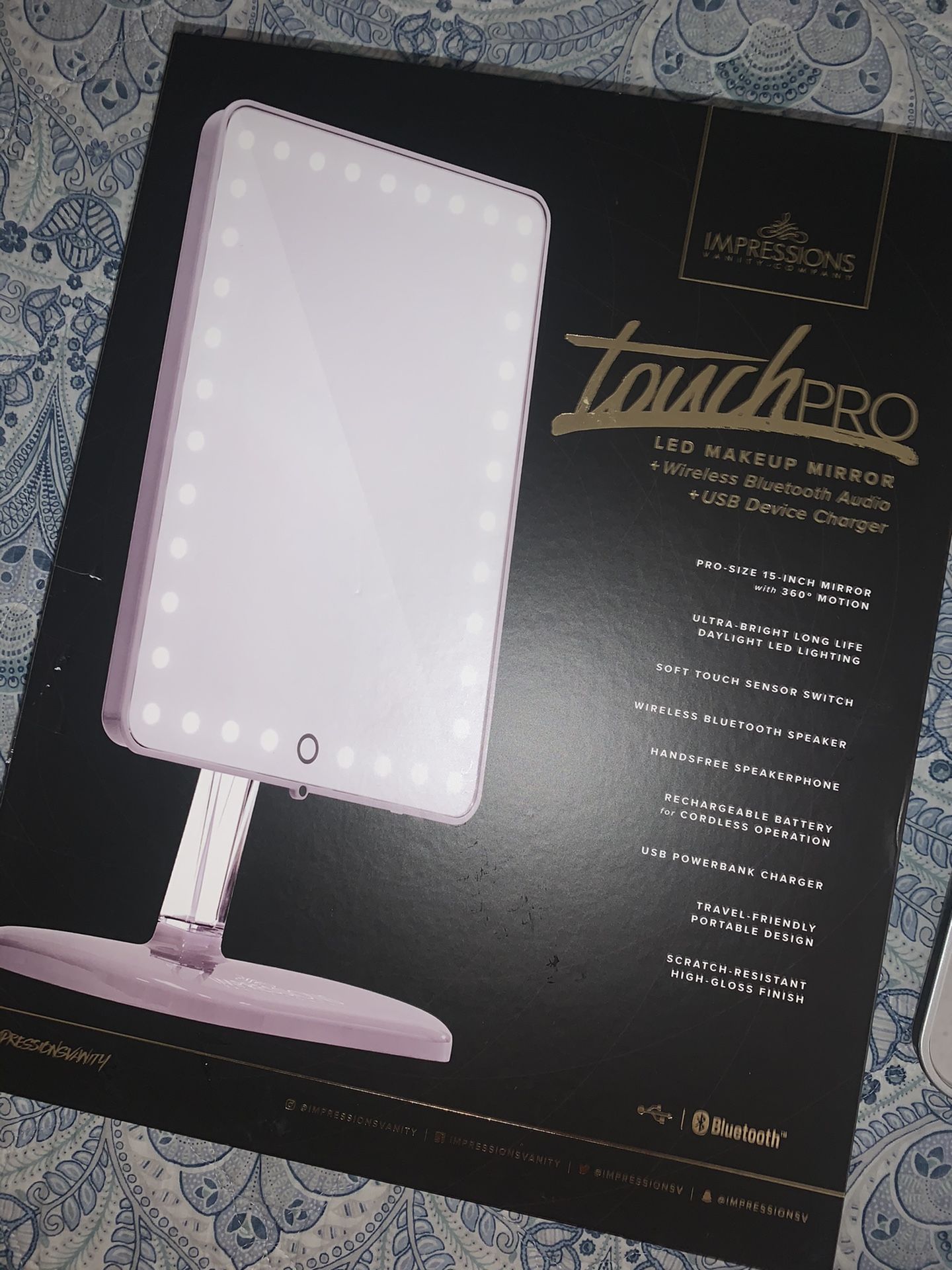 Vanity Led makeup mirror Bluetooth usb