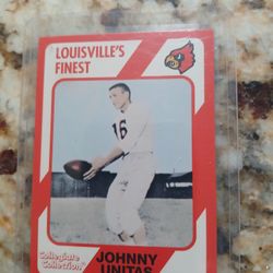 Coca Cola Johnny Unitas Reprint 