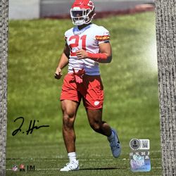 Jaden Hicks Signed Autograph 8x10 Photo - Beckett Coa - Kansas City Chiefs